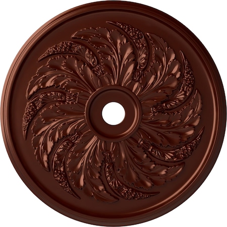 Ekena Millwork Sellek Ceiling Medallion (Fits Canopies up to 9"), Hand-Painted Antique Copper, 42 1/8"OD x 1 7/8"P CM42SKACS